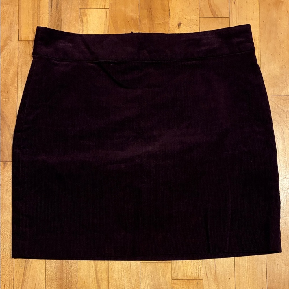 Banana Republic Rich Plum Corduroy Mini Skirt